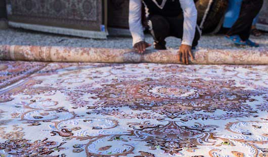 روش اصولی لول کردن قالی در قالیشویی بلوار فردوس 